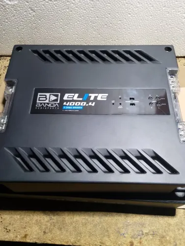 ampli 4000w rms 2ohms 4 canais banda elite nota fiscal