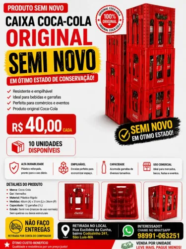 Caixa de Refrigerante retornável