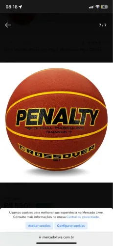 Bola de Basket Oficial Penalty Cross Over 7.6