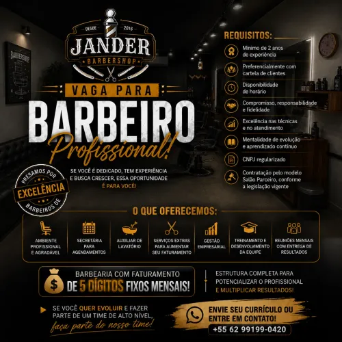Vaga para barbeiro 