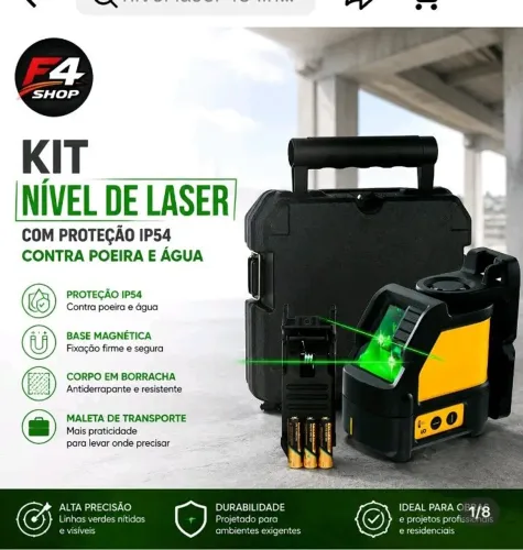 Nível Laser luz verde