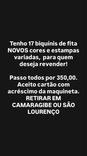 Biquíni fita atacado