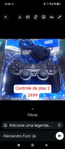 Controle de play 2 c fio