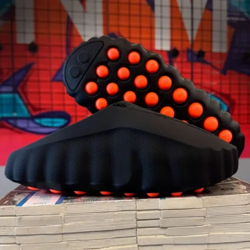 Chinelo Nike Bubble Premium Preto/Laranja - Conforto Extremo | 38 ao 43