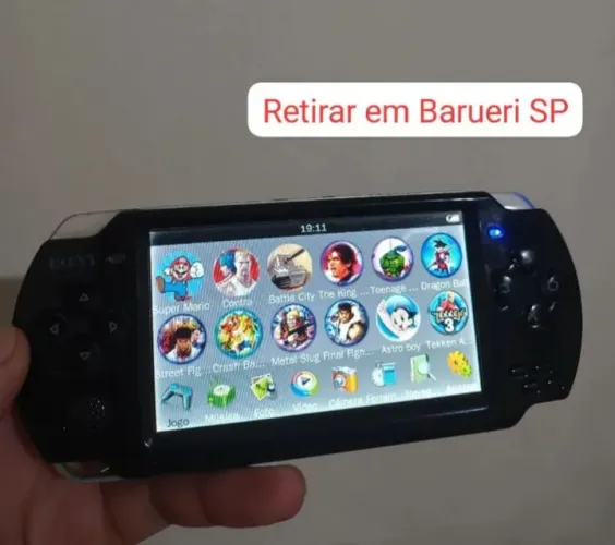 Console portátil de jogos, Não é PSP. Suporta GBA, mega drive
