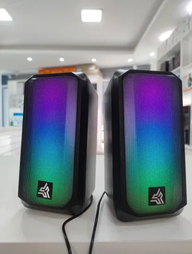 Caixas de Som Gamer RGB KNUP Hórus 10W RMS Estéreo
