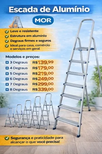 Escada de Alumímio MOR 