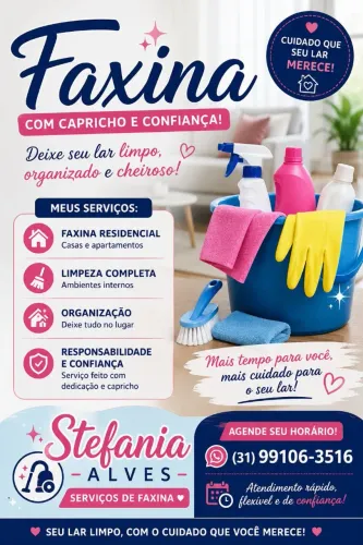 Faxina Completa com Qualidade e Confiança