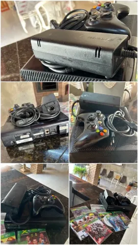 Xbox 360 com 8 Jogos
