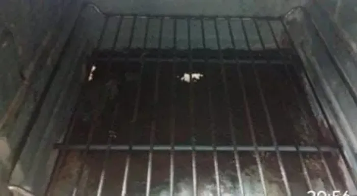 Forno elétrico 31 litros detalhe no fundo um pouco enferrujado