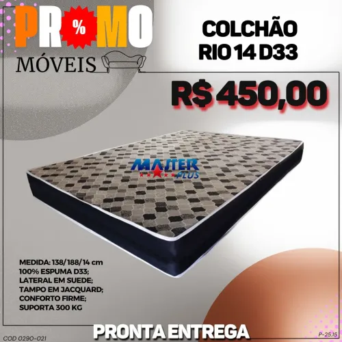 Colchão casal D33 - ENTREGA IMEDIATA 