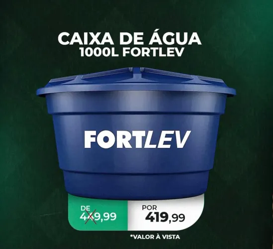 CAIXA DÁGUA 1.000 L FORTLEV