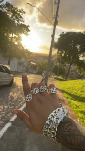 DEDEIRAS DO CIFRÃO DE PRATA 925