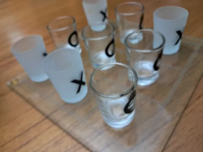 Copos shot jogo da velha shot 