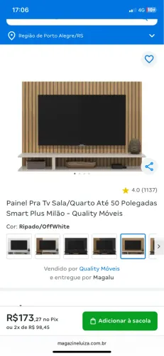 Vendo painel para tv até 50 polegadas