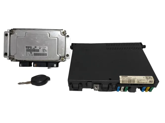 Kit Módulo Peugeot 206 1.6 16V Gasolina Módulo 7.4.4 Bsi *0 Chave Kit Módulo 206
