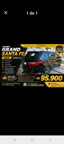 Hyundai Grand Santa Fe 3.3 V6 4X4 Tiptronic 2015