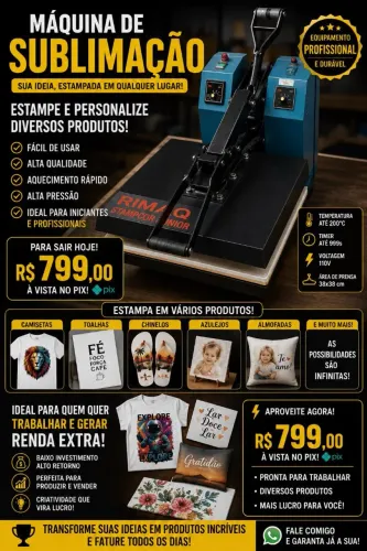 Máquina de sublimação