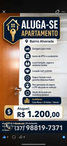 Aluga se apto no bairro Alvorada