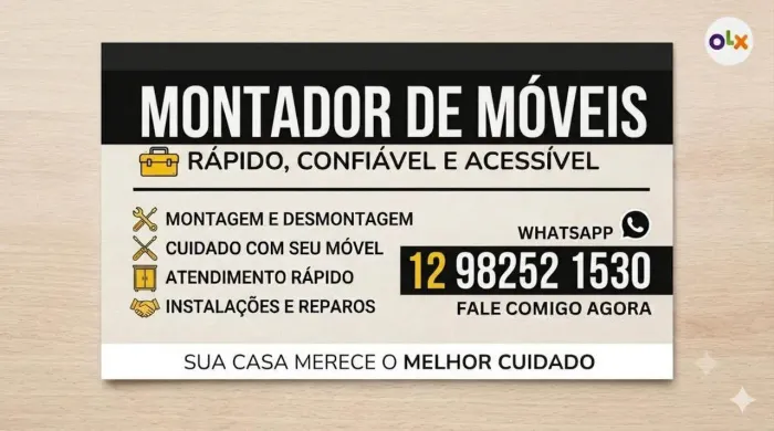 MONTADOR de MOVEIS Sao Jose dos Campos