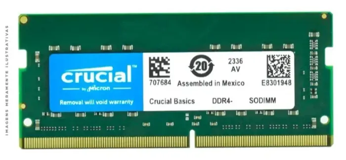 MEMÓRIA 8GB DDR4 NOTEBOOK 190 reais entrega local à combinar