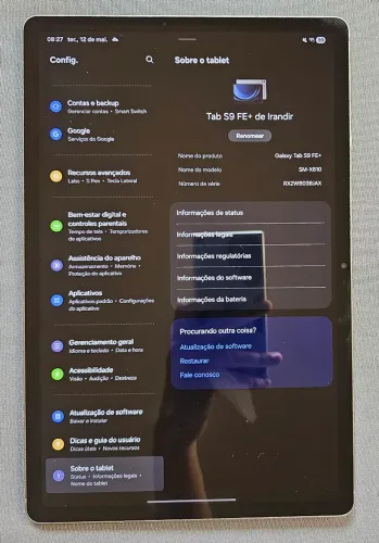 Samsung Galaxy Tab S9 FE+ - 128GB | 8GB RAM | Tela 12.4?