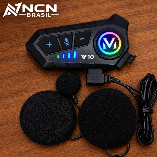 Intercomunicador Fone Y10 Para Qualquer Capacete