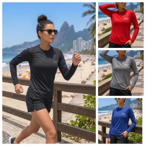 Camisa uv feminina