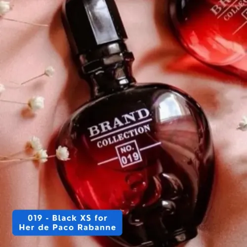 Perfume Brand Collection nº 019 - 25ml Inspiração: Black XS for Her de Paco Rabanne