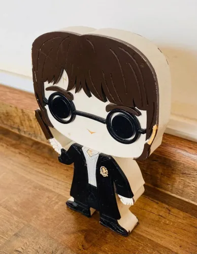 Totem de Mesa Harry Potter em MDF