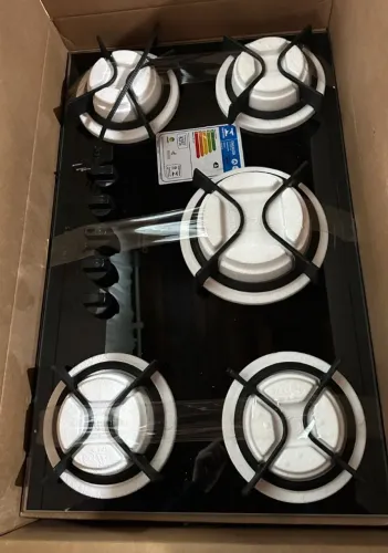 Cooktop Dako Supreme 5 Bocas Tripla Chama Preto Bivolt Novo