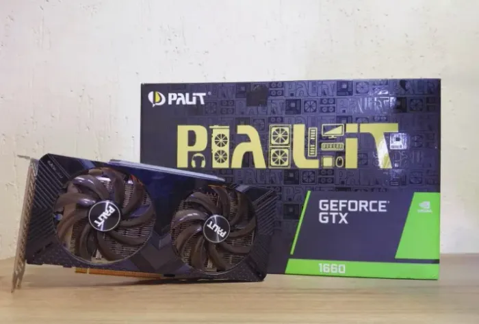 Nvidia GeForce GTX 1660 6GB Palit - Seminova com caixa