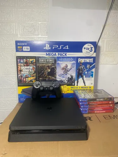 PS4 slim 1TB + jogos