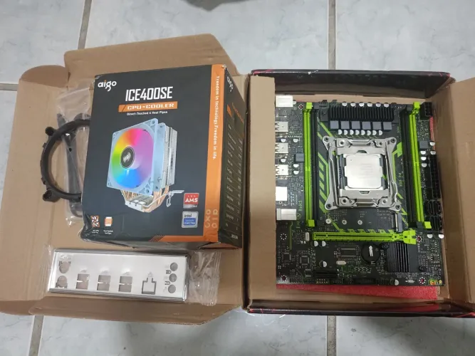 Kit Xeon: Placa x99 zsus + Xeon E5 2650 v4 + CPU Cooler ICE400se RGB (Novo)