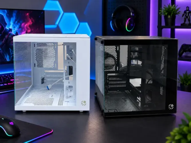 Gabinete Gamer Bluecase BG-066 Life, Mini-Tower, Lateral de Vidro - Loja Física