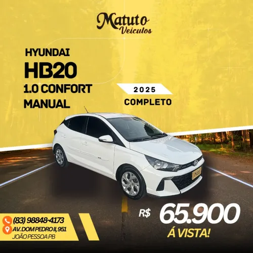Hyundai HB20 Comfort Plus 1.0 Flex 12V Mec. 2025