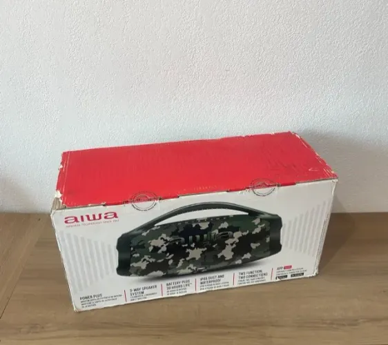 BOOMBOX AIWA CAMUFLADA POTÊNCIA + ESTILO!