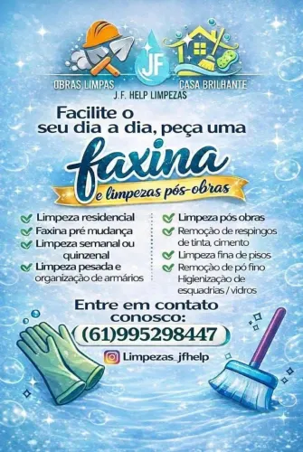 Fazemos serviços de limpezas pós obra e faxinas 