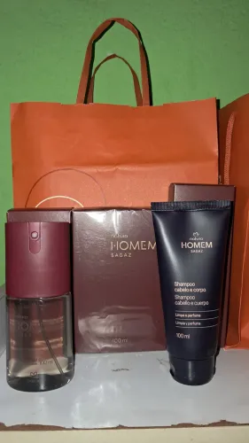 Kit Natura Homem Desodorante Corporal+Shampoo Cabelo e corpo De 357,90 (Por 224,90)