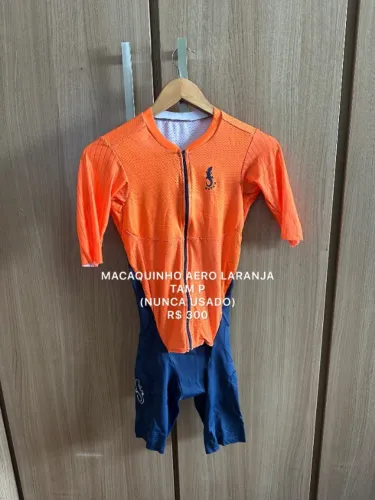 Macaquinho Ciclismo Kupa Aero Laranja - Tam P - Novo