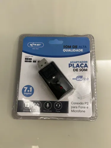Adaptador  placa de som USB 2.0