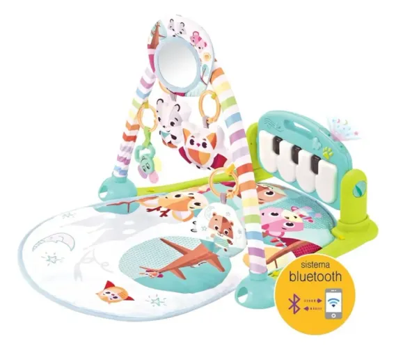 Tapete de atividades para bebês com piano e bluetooth - Maxybaby