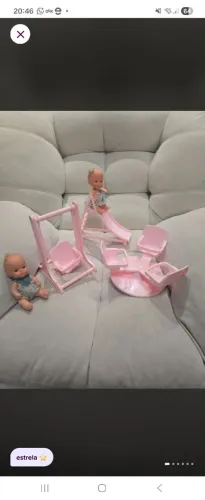 Lote bonecas chuquinha e parquinho anos 80
