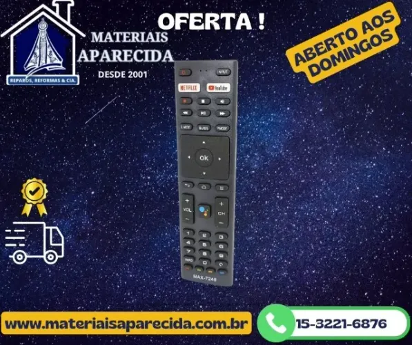 Controle Remoto para Tv JVC Smart 4k 7248