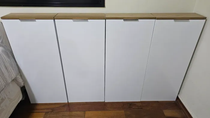 4 armários de parede