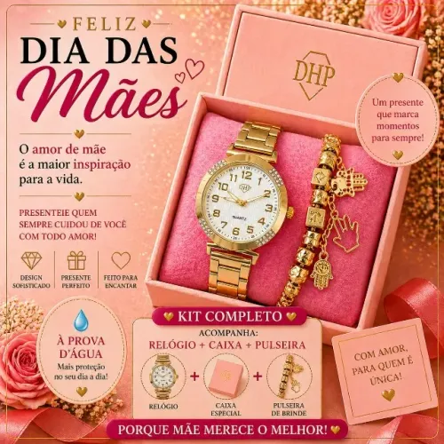 kit milaq ou Dhp - prova d'água com caixa e pulseira 1 Por R$ 70,00/ 2 por R$ 100,00