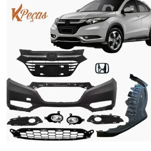 Parachoque Dianteiro Honda HR-V 2015 2016 2017 2018 COMPLETO COM MILHA novo