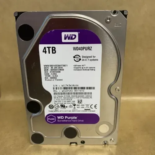 Hd Interno Western Digital Purple- 4 Tb