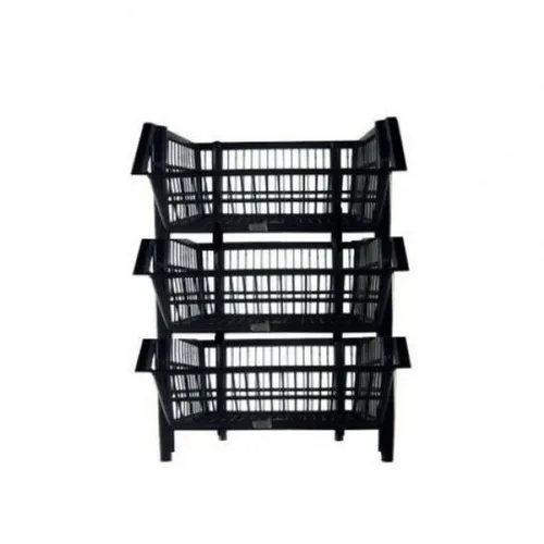3 Cesto Plastico Empilhavel