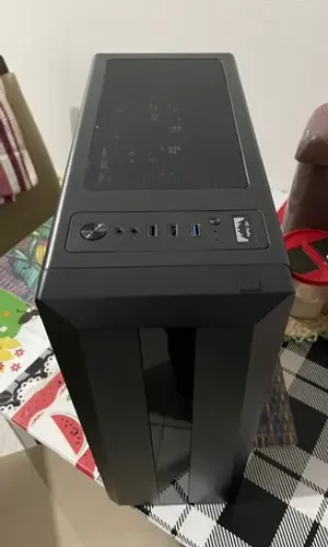 Gabinete Riotoro Mid Tower, Vidro Temp, Black, Led, S/fonte